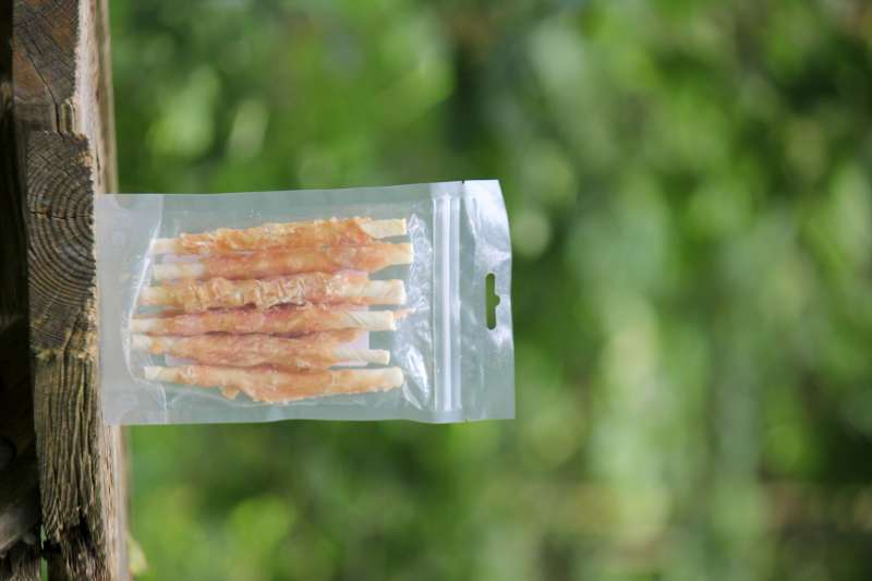 RAWHIDE MET KIP 13CM